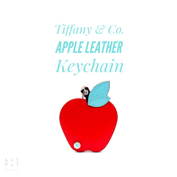 Tiffany & Co. Apple Leather Keychain - Picture 1 of 9